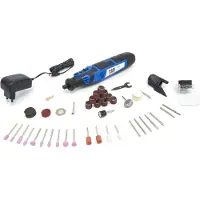 HBM Multitool 8 Volt sur Accu comprenant 58 accessoires et 5 vitesses