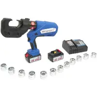 HBM Pince à sertir électrique hydraulique 16-400mm2 - 120KN - 18V- 4.0Ah