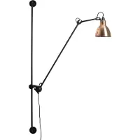 DCW éditions Applique Murale , 214 Round, Noir, Salon / séjour, Métal, Design