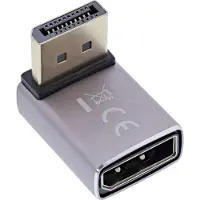 InLine adaptateur DisplayPort 1.4, DisplayPort prise/prise femelle, 90° en haut, 8K