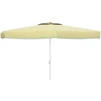 Marbueno Summer Parasol alu 8 baleines D270 cm Polyester Blanc Jardin, piscine et terrasse 10182