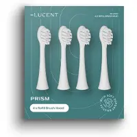 Be Lucent - 4 têtes de brosse à dents pour brosse à dents sonique Prism - White