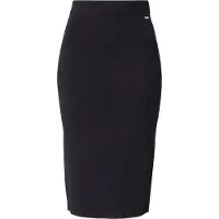 Armani Exchange pour femme. 8NYN9AYMH6Z1200 Jupe midi noire (XS), Casuel, Viscose