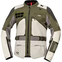IXS Venture-Air 1.0, veste en textile ,Gris Clair/Olive/Gris ,3XL