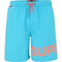 Superdry pour homme. M3010244A Maillot de bain graphique bleu (XXL), Beachwear, Polister recyclé, Durable