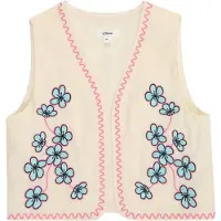 s.Oliver Gilet écru / bleu clair / rose
