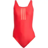 Adidas 3 Stripes V Back Swimsuit Rouge 32 Femme