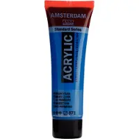 Talens Amsterdam - Peinture - acrylique à base d'eau - cyan primaire - semi-transparent - satin - 120 ml
