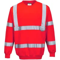 Portwest Sweat Shirt Haute Visibilité Rouge Xxl
