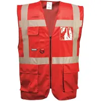 Portwest Gilet haute visibilité Iona Executive Rouge L