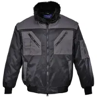 Portwest Blouson pilote bicolore Noir / Gris 5XL