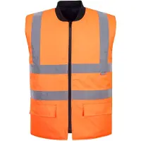 Portwest Gilet haute visibilité réversible matelassé Orange 4XL