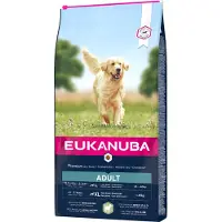 Eukanuba Lot de croquettes pour chien Eukanuba grand format x 2 - Adult Large Breed agneau, riz (2 x 12 kg)