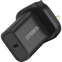 Otterbox UK Chargeur mural à chargement rapide (20 W, 1 portion), Chargeur USB, Noir