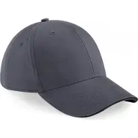 Beechfield Pack 50 Casquette homme Athleisure - 6 panneaux Graphite Grey/Black - Beechfield B20 - Taille One Size
