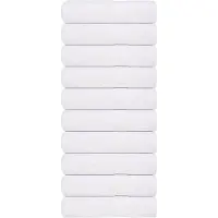 vidaXL Serviettes de douche 10 pcs blanc 70x140 cm 360 g/m² 100% coton