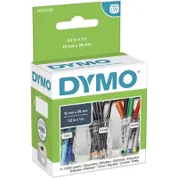 Dymo Étiquettes multi usages LabelWriter , amovibles, 13 x 25 mm (2 rangées), S0722530, 1 x 1000 pièces, blanc