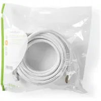 Nedis Câble réseau Cat 8.1 | S/FTP | RJ45 mâle | RJ45 mâle | 0.15 m | Rond | LSZH | Blanc | Enveloppe