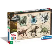 Clementoni Puzzle 104 SuperKolor Jurassic World - 27179