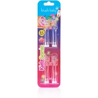 Brush-Baby KidzSonic têtes de remplacement pour brosse à dents pour enfant à partir de 3 ans 4 pcs