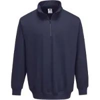 Portwest Sweat Shirt Col Zippé Sorrento Marine Xl