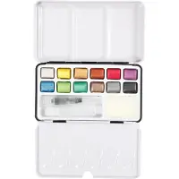Pigment Art Proff Art Aqua Aquarelverf Metallic, 12 couleurs (12 ml)