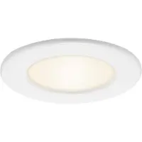 Briloner Lampe LED encastrée LEUCHTEN THIN, 6 W, 450 lm, IP44, blanc, plastique, Ø 11,5 cm
