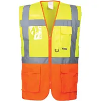 Portwest Gilet haute visibilité zippé Portwest Executive Prague Jaune / Orange XXL