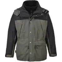 Portwest Parka imperméable 3 en 1 respirante Orkney Gris L