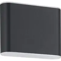 Eglo LED Applique murale d'extérieur Grutti anthracite 12 x 9 cm blanc chaud/blanc froid