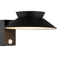 Nordlux Applique solaire avec détecteur, 400 Lumens, Justina noir