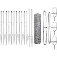 vidaXL Clôture en fil de fer soudé avec pointes, 25 x 0,4 m (L x H)