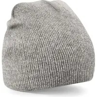 Beechfield Pack 50 Bonnet homme Beanie original Pull-On Heather Grey - Beechfield B44 - Taille One Size