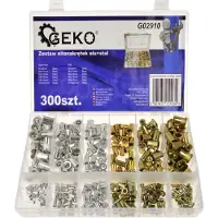 GEKO Jeu d'écrous rivetés aluminium/acier 300pcs G02910
