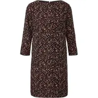 Comma Robe beige / noir