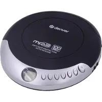 Denver Discman - Lecteur CD et MP3 portable - Antichoc - Ecouteurs inclus - DMP391
