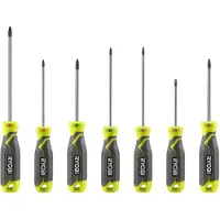 Ryobi Jeu de 7 tournevis magnétiques - RHSDS7PC