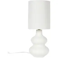 Home Deco Factory Lampe - - Céramique - Crème - Blanc