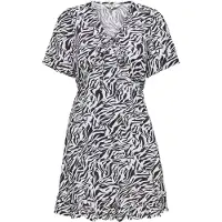 ONLY Robe d’été 'ONLJennie' noir / blanc