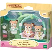 Sylvanian Families Baby Deer On The Swing Figure Vert Enfants