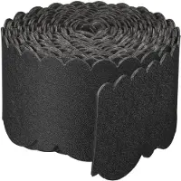 Nature Bordure de jardin décorative 0,13x12 m 3 mm noir