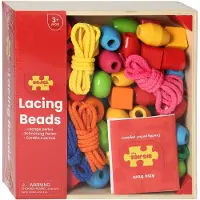 Bigjigs Jeu de dextérité Perles en bois,