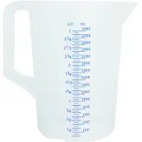 Schneider Gobelet doseur en plastique avec poignée ouverte l, Verre mesureur, Marron