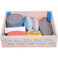 Bigjigs Boîte en bois avec poisson