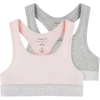 Name it Soutiens-gorge gris chiné / rose pastel / argent