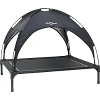 vidaXL Lit pour chien noir 90 x 81 x 80,5 cm en acier