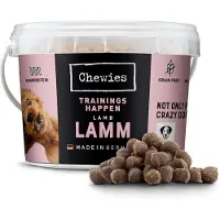 Chewies Manchons D Entraînement D Agneau - Collation Monoprotéine Pour Chien - 300 G - Sans Céréales Et Sans Sucre - Friandises Douces Pour L Entraînement Des Chiens - Hypoallergéniques