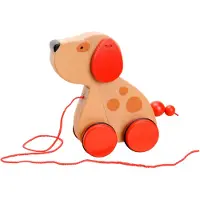 Goki Pull animal en bois chien