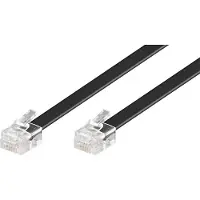 Goobay Câble téléphonique RJ12 - Plat, 6 conducteurs,