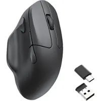 Keychron Ratón M7-A1 inalámbrico y cableado 26000 DPI negro ergonómico ligero